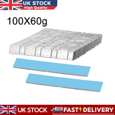 100 Adhesive Lead Free 60G Strips Stick On Wheel Balance Weights Cars Motorbike