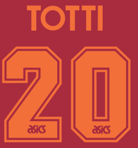 Roma totti nameset shirt - roma,