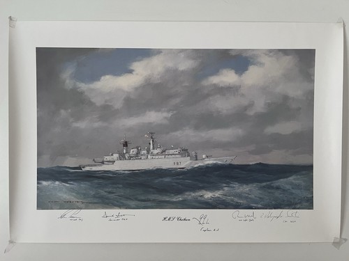 Hms chatham f87 commissioning - hms,