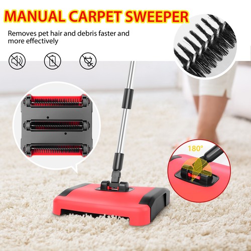 Manual carpet sweeper - sweeper, brush