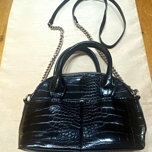 Zara black faux leather - black,