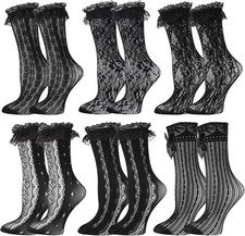 Zuimei 6 Pairs Womens Lace