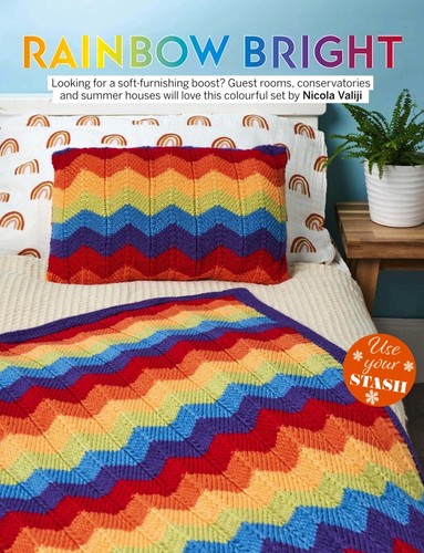 Rainbow bright cushion - bright,