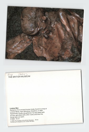 Vintage postcard lindow man - lindow,