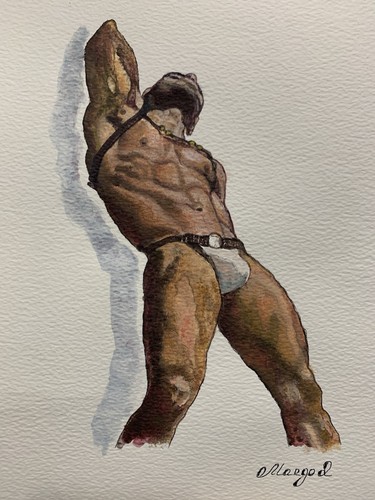 Erotic art original oil - art,