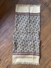 VINTAGE “TOOTAL” MEN’S YELLOW PAISLEY SCARF ..MADE IN ENGLAND…
