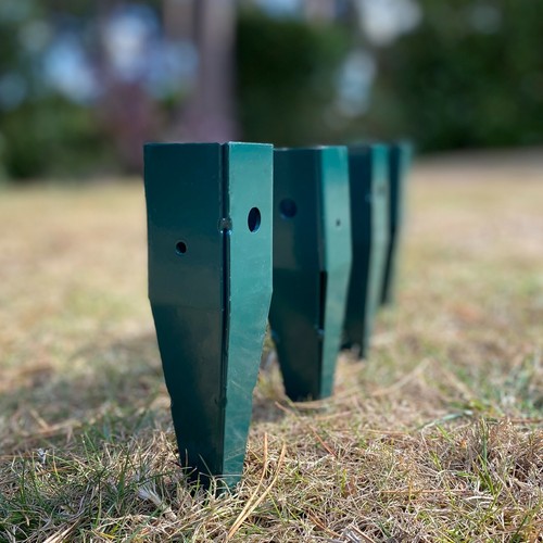 Metal ground spikes for wooden - metal,