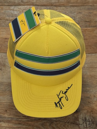 Ayrton senna yellow trucker - senna,