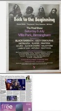 Ozzy Osbourne RIP Tribute Black Sabbath Live Final Tour News Advert Poster 14x11