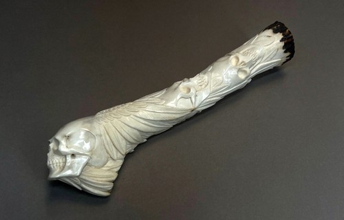 Custom antler knife handle - antler,