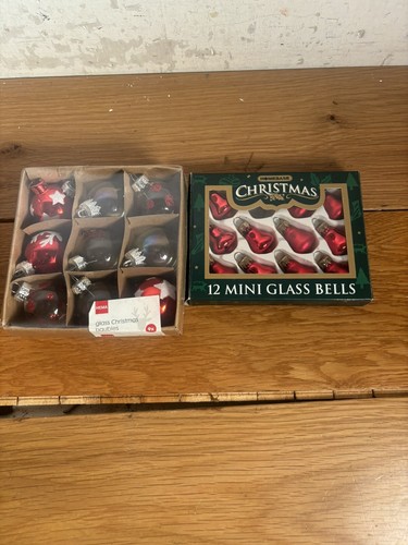 Vintage glass baubles and - glass,