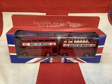 SET OF LONDON OPEN TOP BUS RED