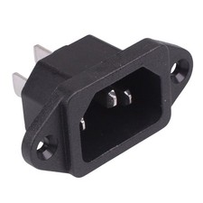 C14 iec inlet - iec, 6.3mm