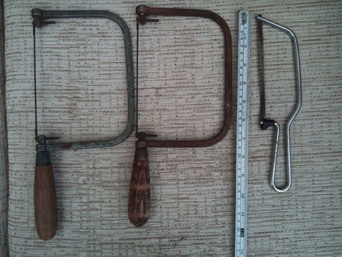 Three vintage coping - , saws,