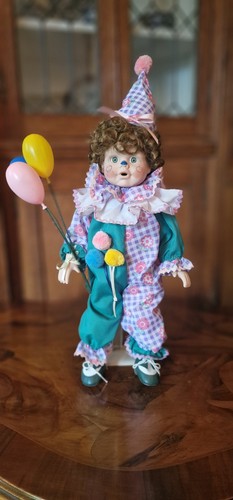 Clown porcelain doll - doll, with