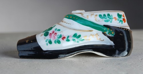 19th shoe figural inkwell - 19th, c