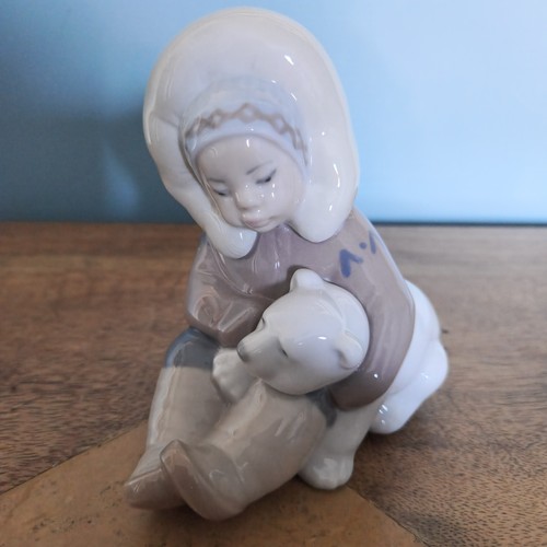 Lladro eskimo child with - lladro,