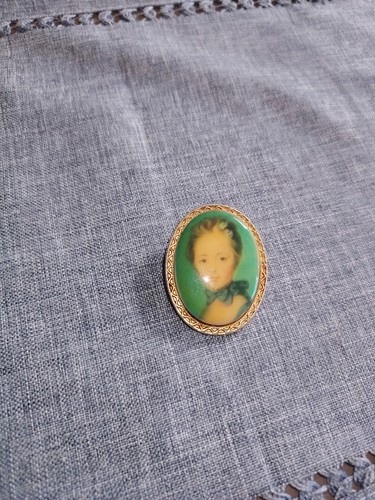 Vintage limoges french brooch - french,