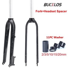BUCKLOS 29 inch Rigid Mountain Bicycle Forks QR Disc Brake 1-1/8" Aluminum Fork