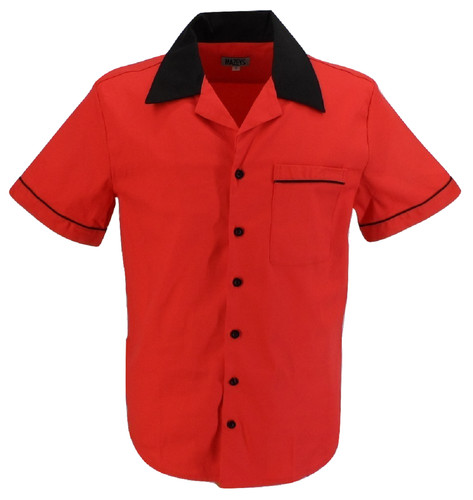 Mens retro red rockabilly - retro,