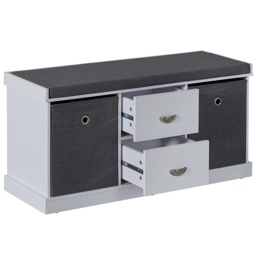 Shoe storage bench with wooden - storage,