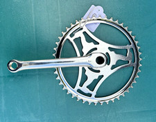 Vintage 1979 Raleigh 46t chainset -165mm cranks -Chrome Steel