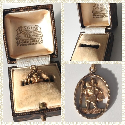 Gold plated christopher - gold, st.