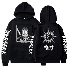 Berserk Guts Hoodies Men Women Graphic Print Long Sleeve Streetwear Japanese Sty
