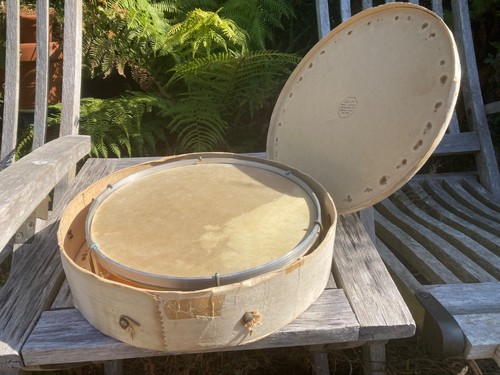 Vintage irish bodhran boxed - vintage,