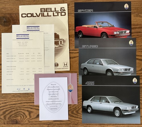 Maserati biturbo 1986 dealer - biturbo,
