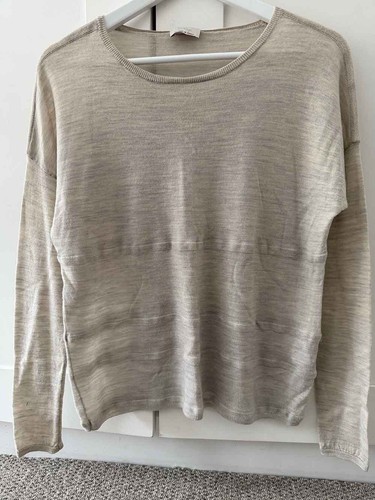 Light beige grey thin linen - beige/grey,