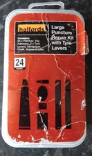 Used Halfords Large Puncture Repair Kit With Tyre Levers For Cycles