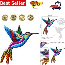 Metal hummingbird wall art - metal,