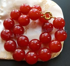 Chinese Red Jade Jadeite Round