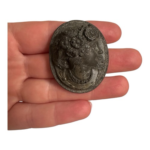 Antique victorian cameo lava - antique,
