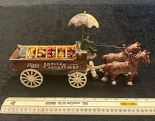 Vintage Cast Iron Horse Drawn