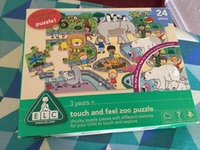 Early Learning Centre ELC Touch and Feel Zoo Puzzle 24 pieces  textured