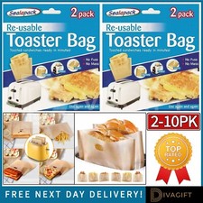 TOASTER TOASTIE SANDWICH TOAST BAGS | POCKETS TOASTABAGS TOASTY 2-10PK REUSABLE 