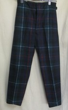 Leslie Tartan Kings own pure wool Military British Army Trews trousers size 3
