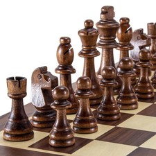32PCS Wooden Staunton Chess