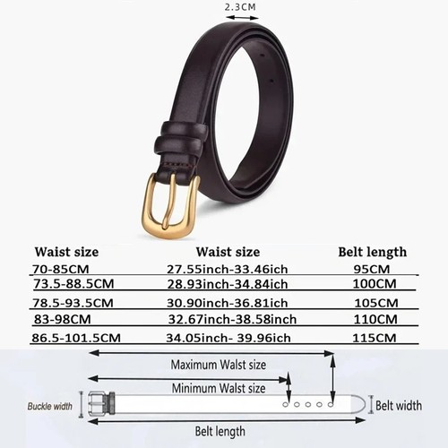 Women leather belt vintage - women's,