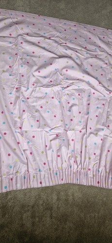 Pink spotty curtains - pink,