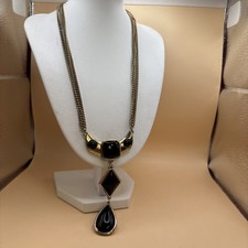 Statement women’s necklace Egyptian enamel and gold style 