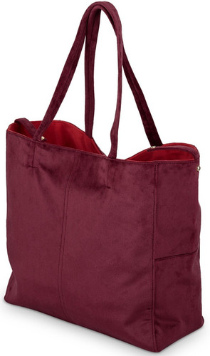 Velvet tote shopping bag - velvet,