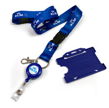 KLM Airline Lanyard Set