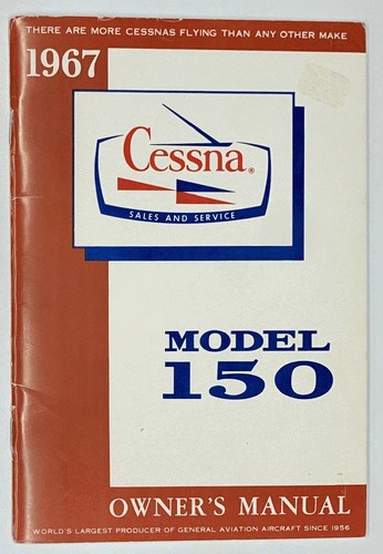 Cessna model 150 - 150, owner's