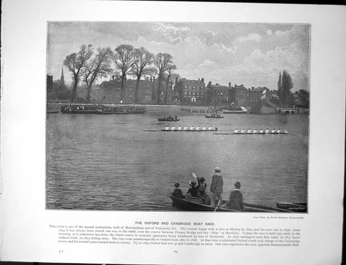 Antique print oxford - antique, cambridge