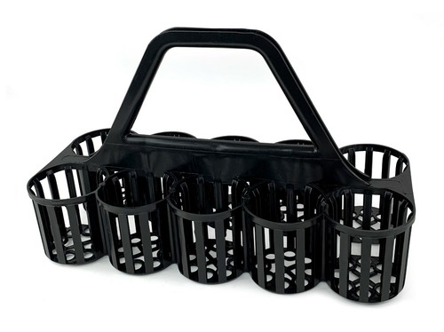 Glass carrier plastic black - glass,
