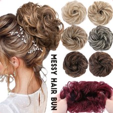 Curly Messy Hair Bun Piece