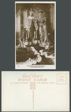 King George 5th and Queen Mary in Coronation Robes, British Royalty Old Postcard
